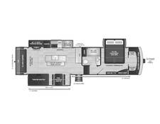 2024 Keystone Arcadia 3260RL Fifth Wheel at Big Adventure RV STOCK# AR24844 Floor plan Image
