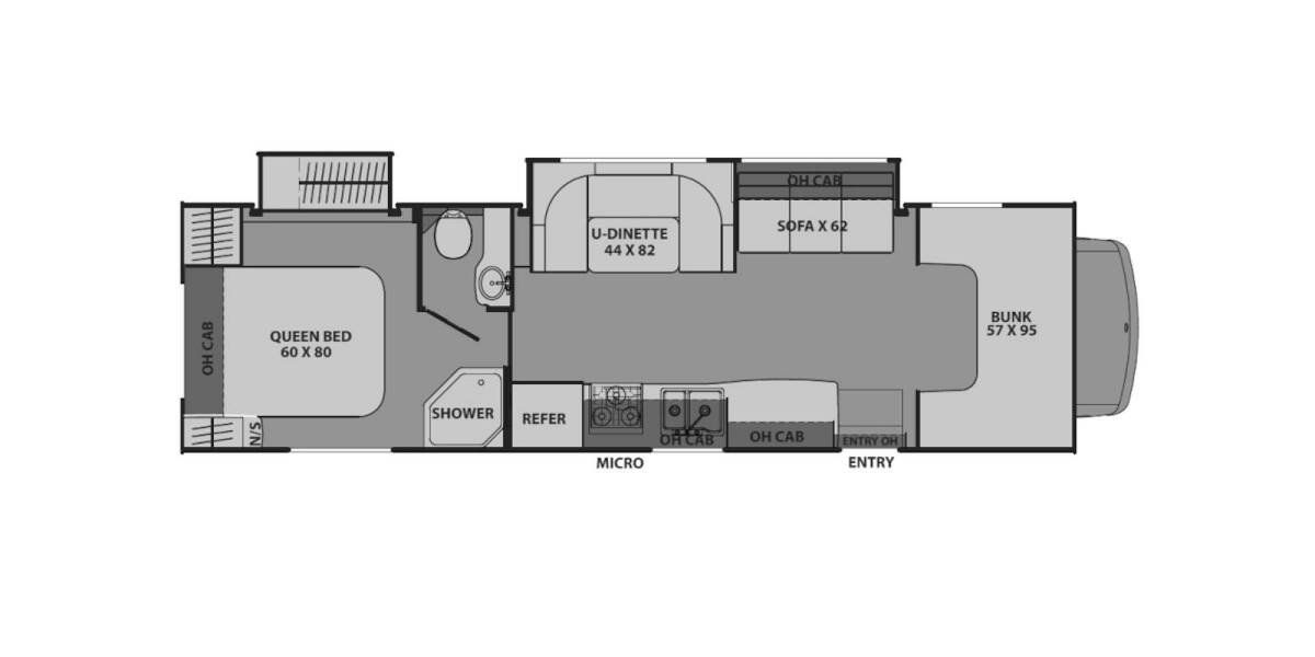 2014 Coachmen Leprechaun Ford E-450 319DS Class C at Big Adventure RV STOCK# CL14001 Floor plan Layout Photo