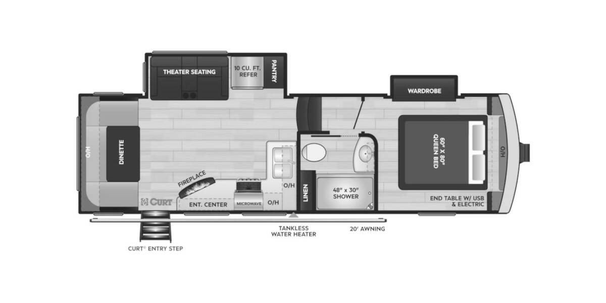 2023 Keystone Arcadia Super Lite 293SLRD Fifth Wheel at Big Adventure RV STOCK# AR23811 Floor plan Layout Photo