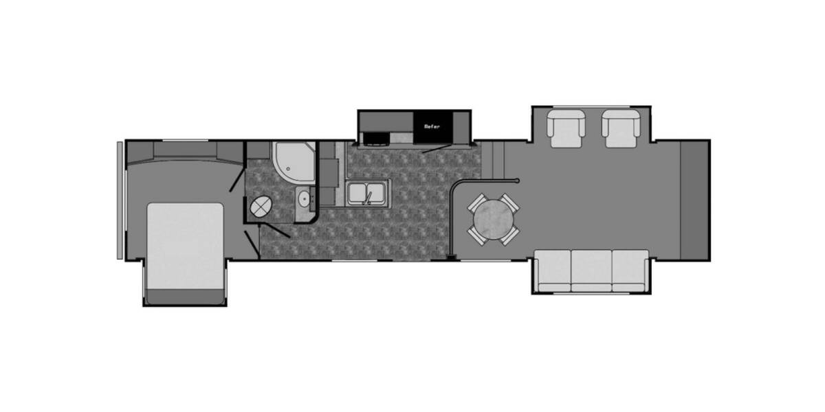 2015 CrossRoads Cruiser 362FL Fifth Wheel at Big Adventure RV STOCK# CC15004 Floor plan Layout Photo
