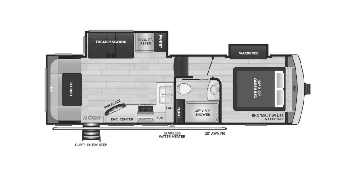 2023 Keystone Arcadia Super Lite 253SLRD Fifth Wheel at Big Adventure RV STOCK# AR23825 Floor plan Layout Photo