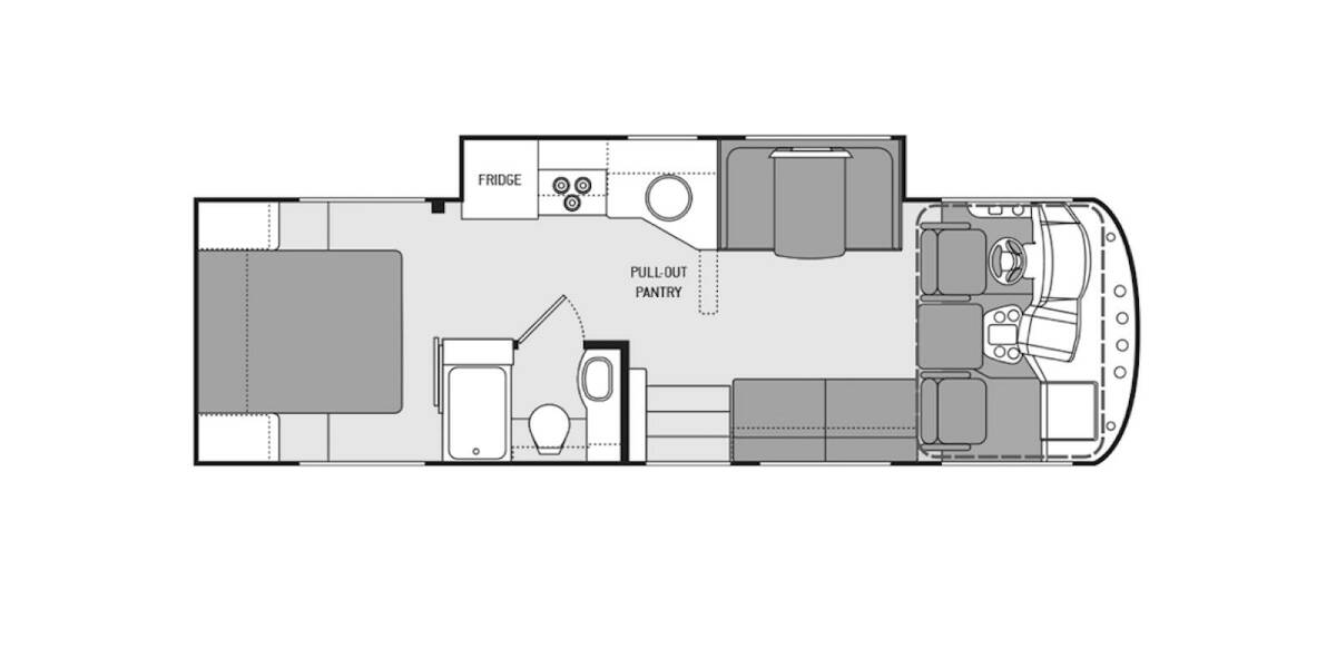 2014 Thor A.C.E. Ford 29.2 Class A at Big Adventure RV STOCK# TH14009 Floor plan Layout Photo