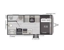 2024 Keystone Outback OBX 17BH Travel Trailer at Big Adventure RV STOCK# OU24859 Floor plan Image