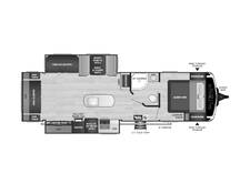 2024 Keystone Outback Ultra-Lite 292URL Travel Trailer at Big Adventure RV STOCK# OU24864 Floor plan Image