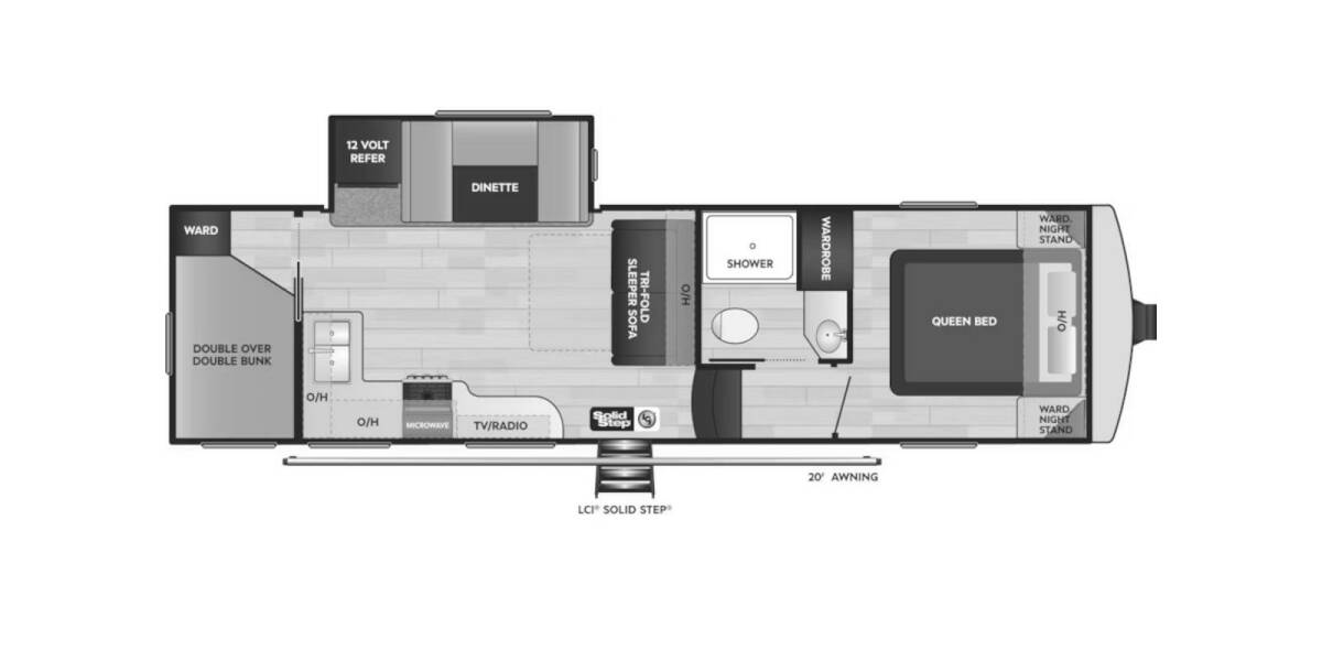 2024 Keystone Arcadia Select 27SBH Fifth Wheel at Big Adventure RV STOCK# AR24866 Floor plan Layout Photo